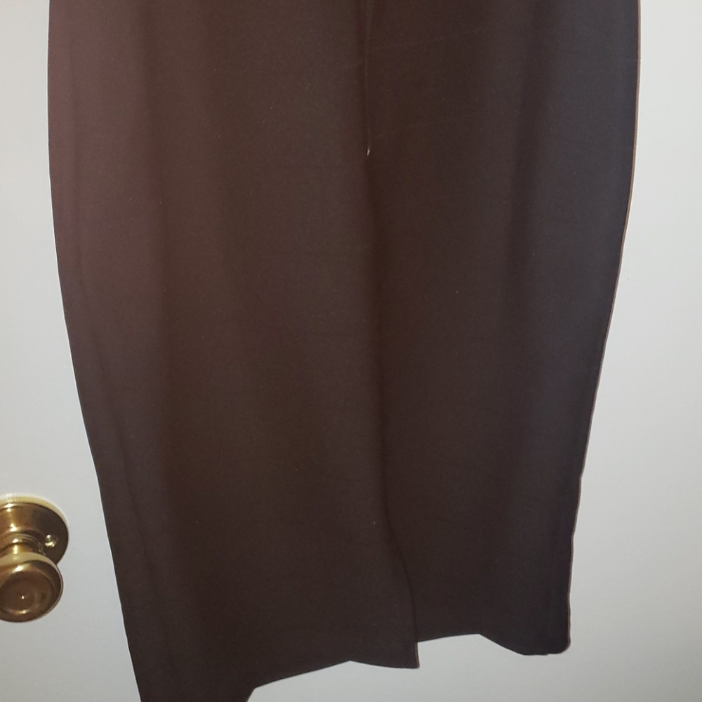 Black Ribbed Bodycon Dress - Picture 5 of 7